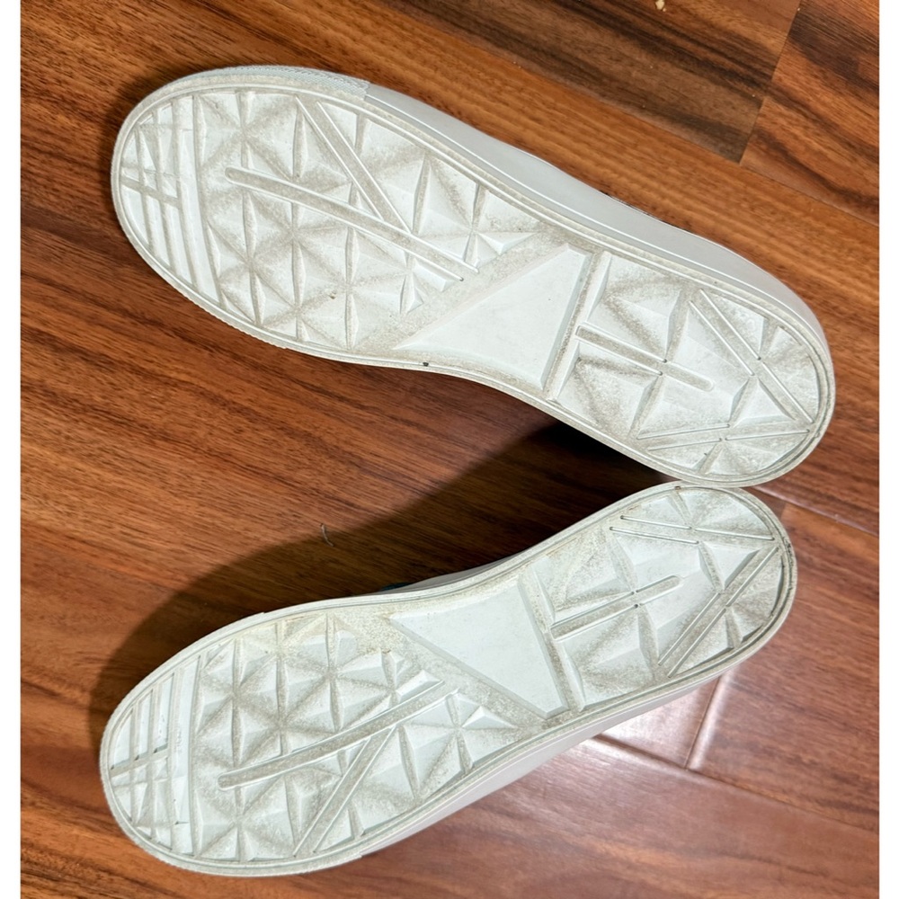 Alice + Olivia Pia Stace Face Embroidered Slip On High Platform Sneaker Shoe - Picture 10 of 12